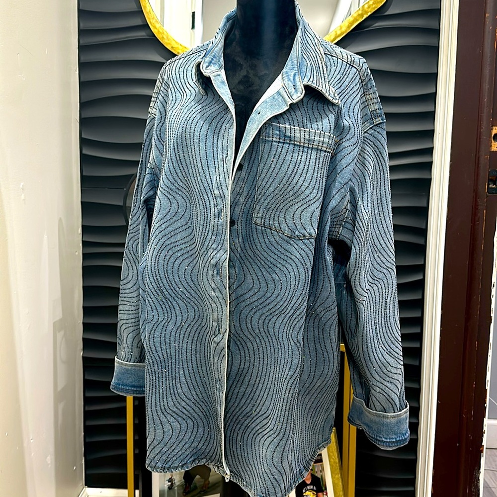 Dazzle Me Denim Top